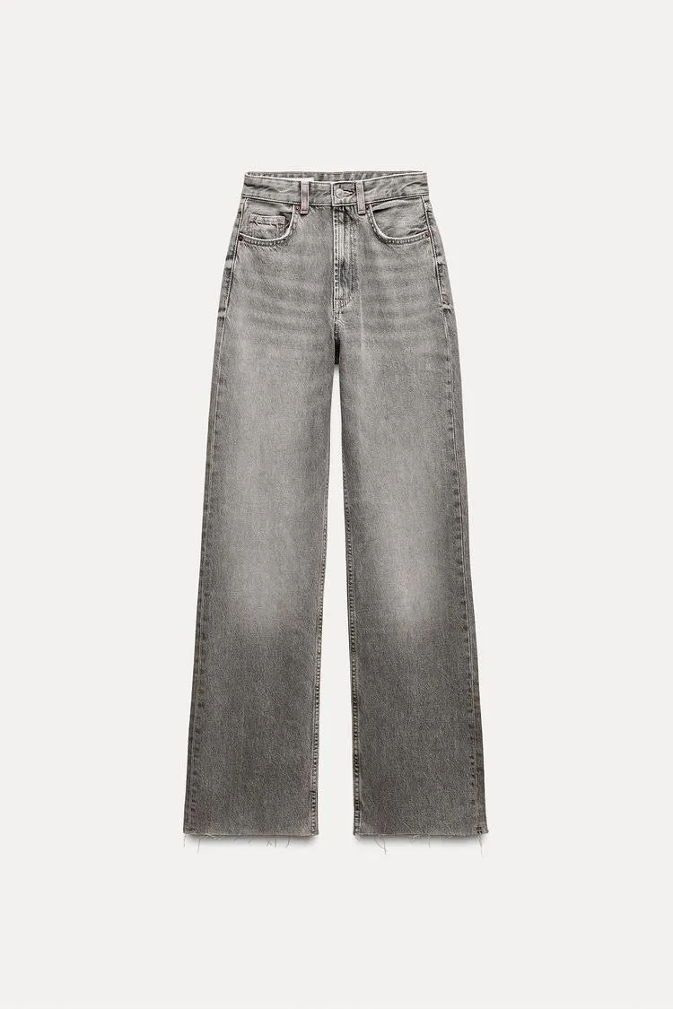 02 ZR Highwaist Straightfit Jeans Grey