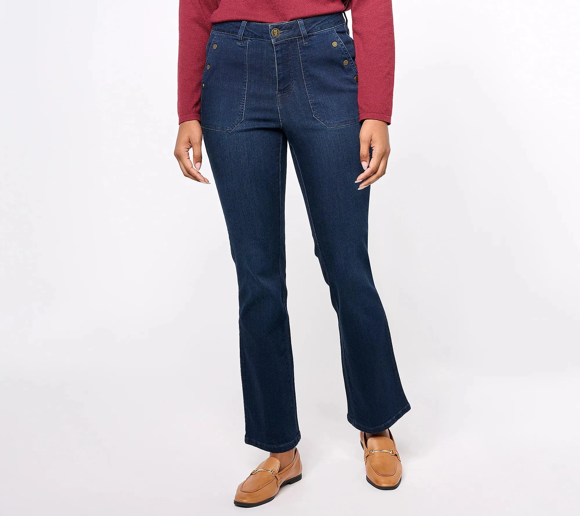 14R DARK INDIGO A617222 Belle by Kim Gravel Regular TripleLuxe Denim Jean