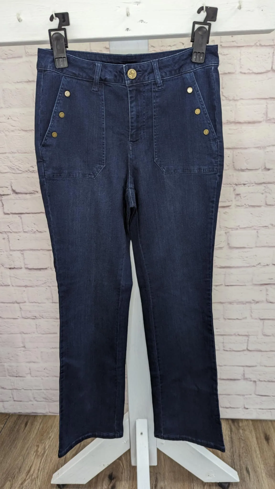 14R DARK INDIGO A617222 Belle by Kim Gravel Regular TripleLuxe Denim Jean