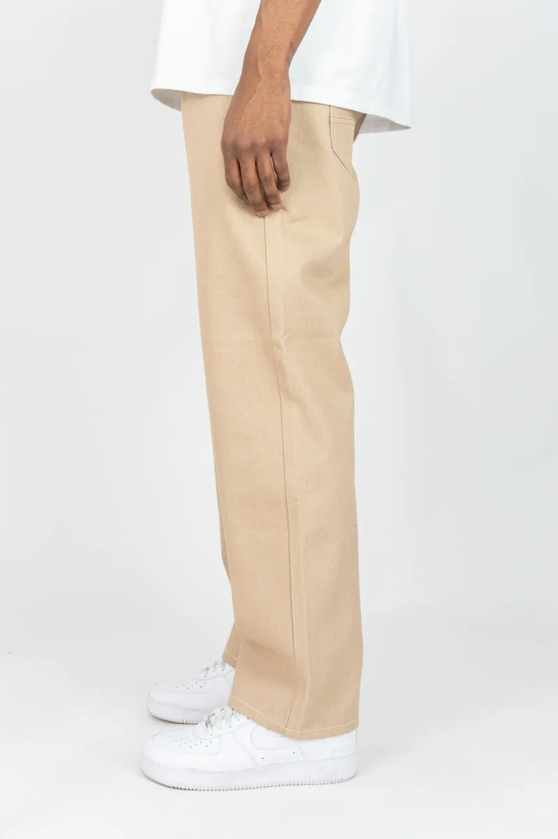 641 Relaxed Fit Raw Denim Jeans - Raw Khaki