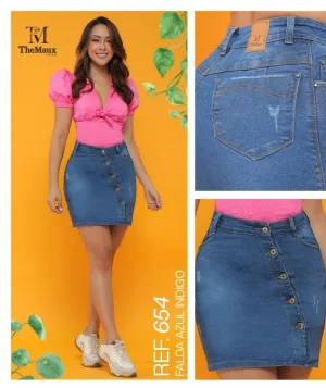 654 100% Authentic Colombian Push Up Skirt