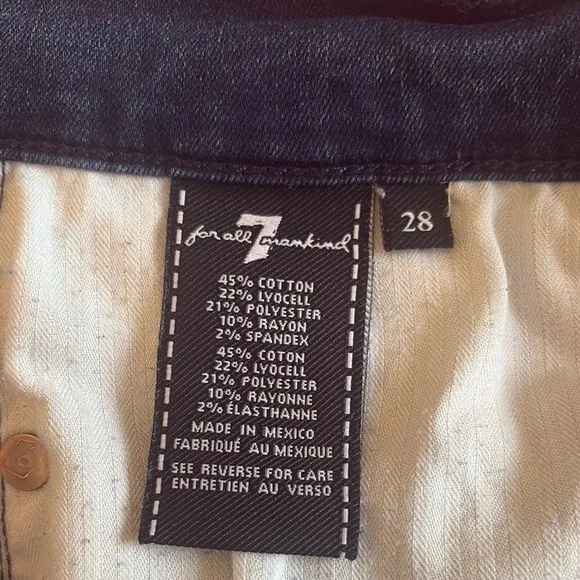 7 For All Mankind Women's Blue Jeans