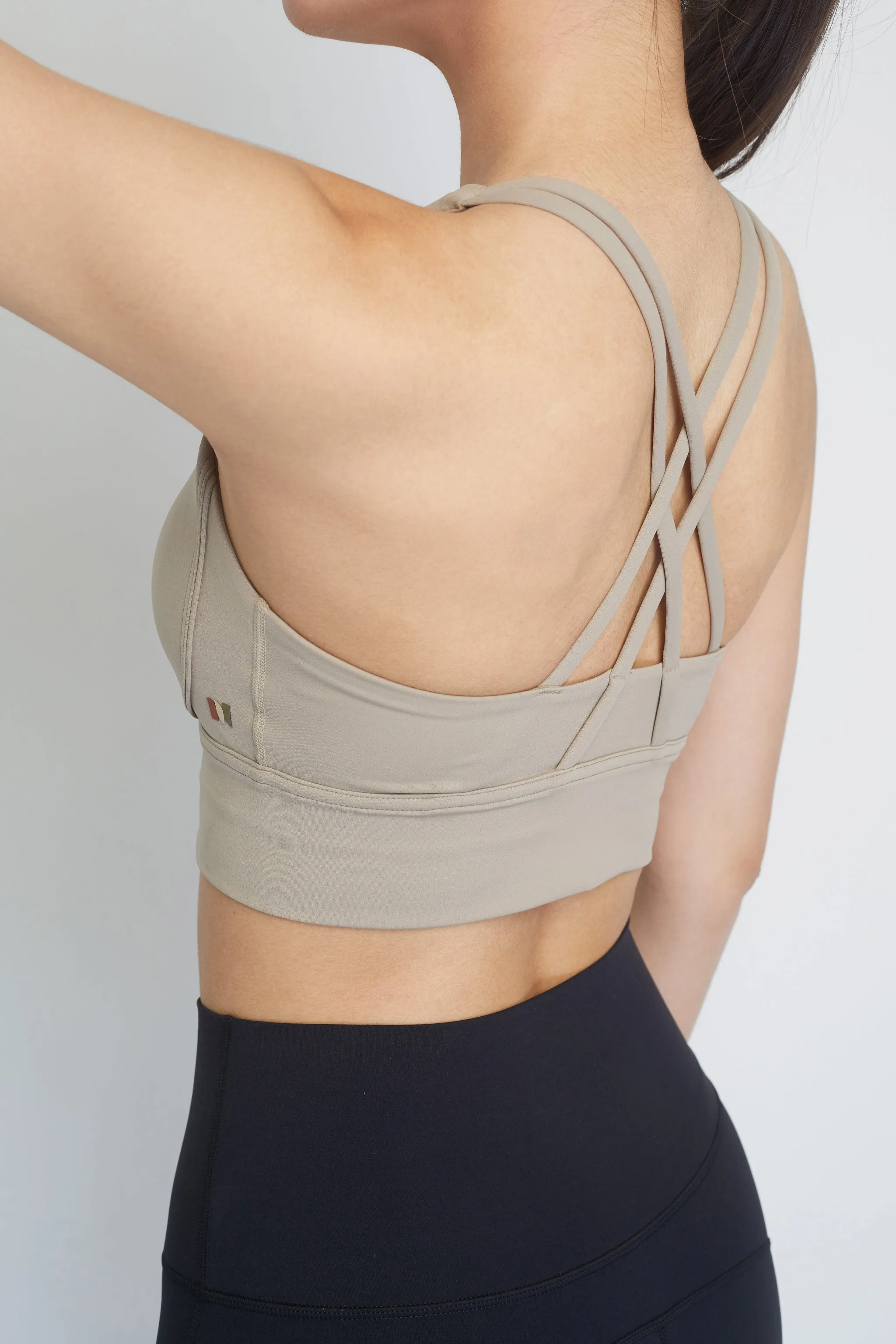 Aaliyah Women Sports Bra (Khaki)