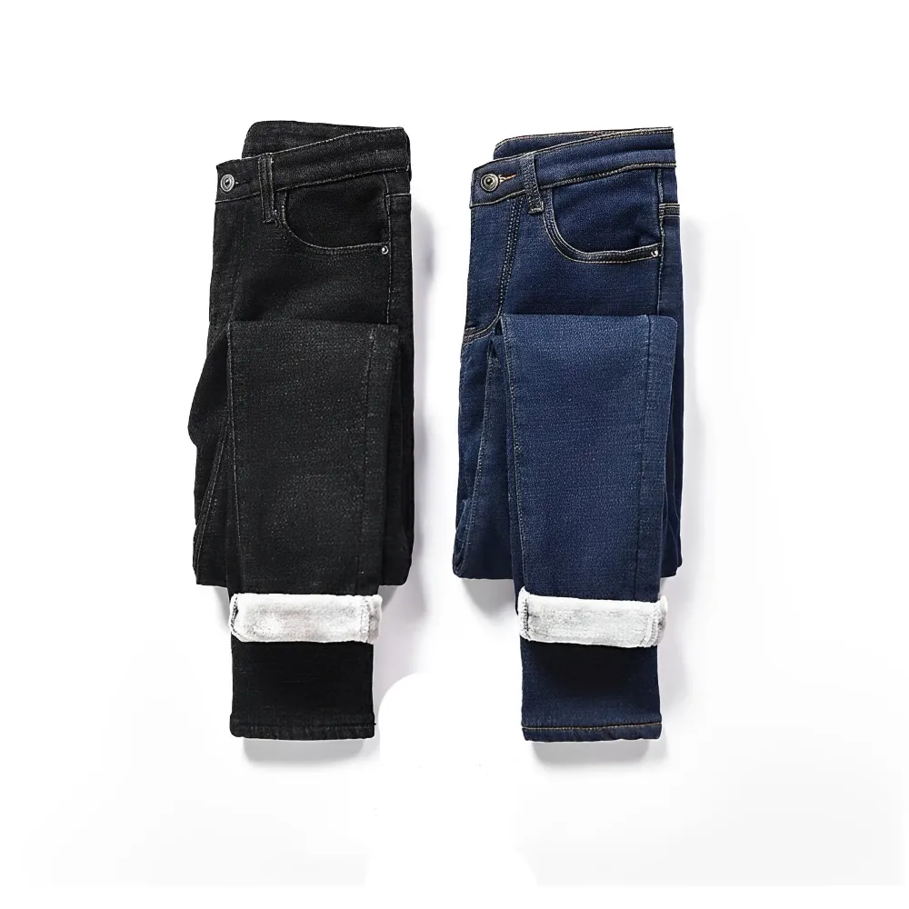 Alora - Stilvolle und Warme Winter Fleece Jeans für Damen