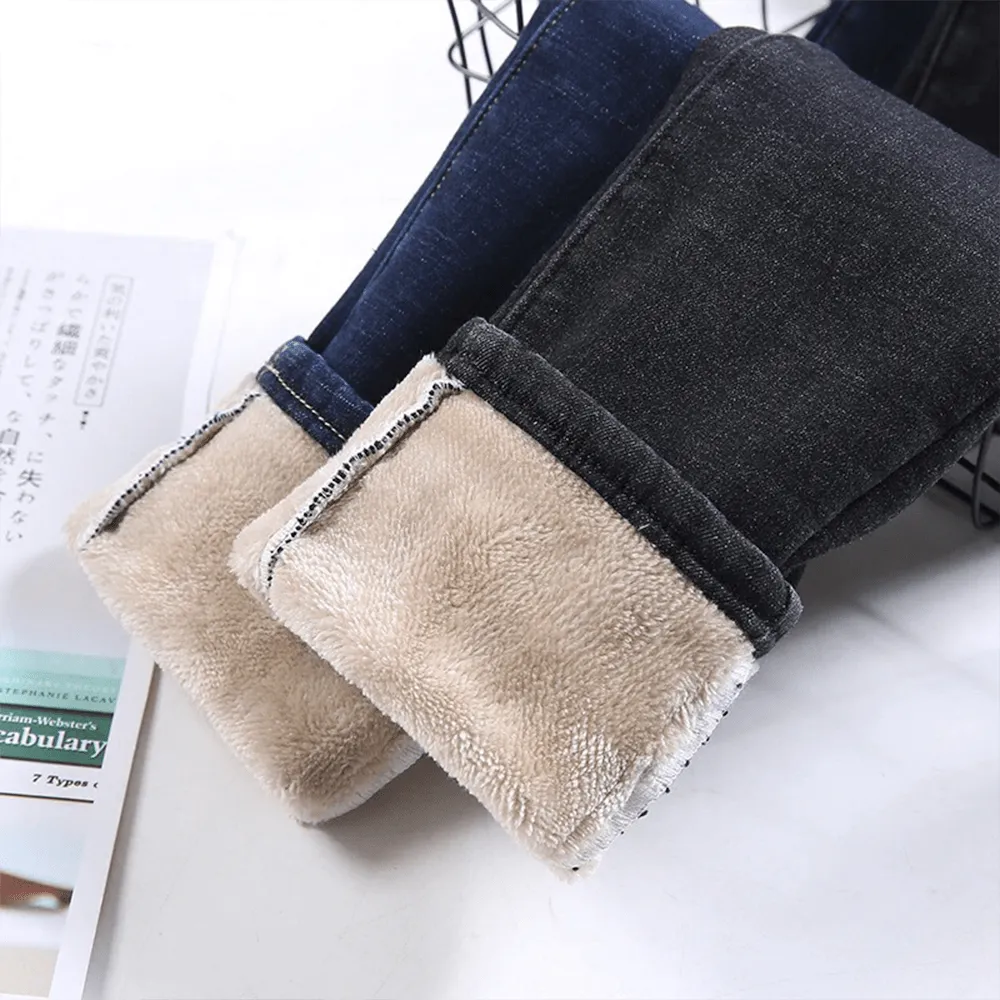 Alora - Stilvolle und Warme Winter Fleece Jeans für Damen