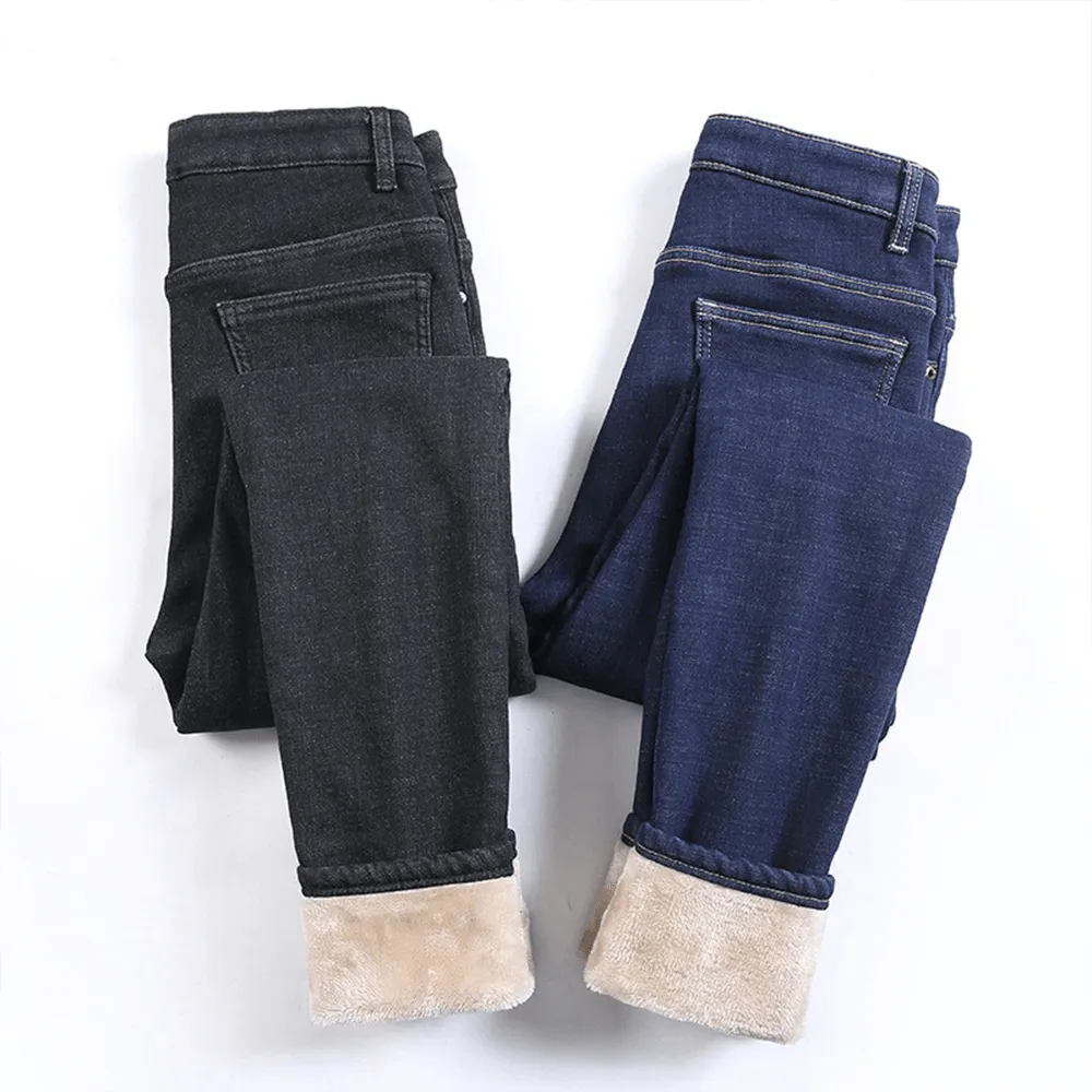 Alora - Stilvolle und Warme Winter Fleece Jeans für Damen