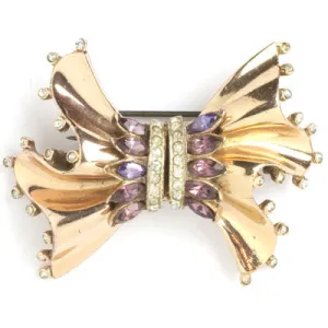 Amethyst, Diamanté & Rose Vermeil Duette