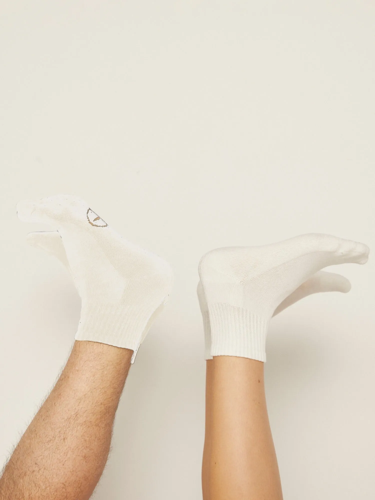 Bamboo Crew Socks - White