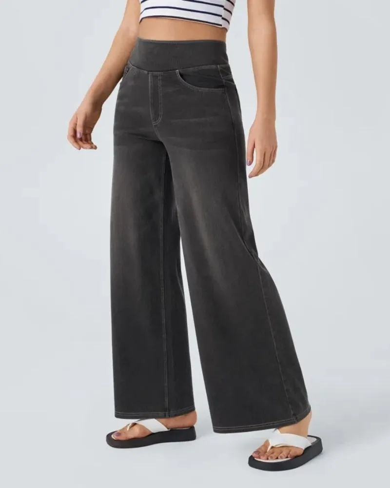 BAMIA - Super Stretch Wide Leg Jeans