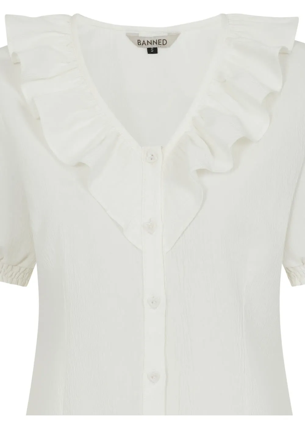 Banned Summer Sweetheart 40's Blouse White