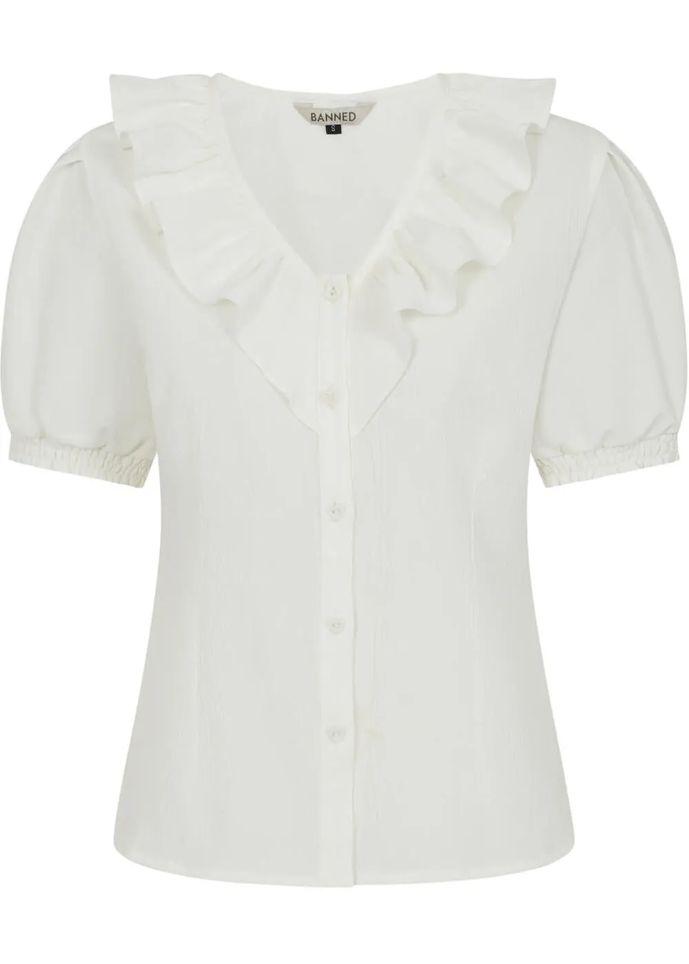Banned Summer Sweetheart 40's Blouse White