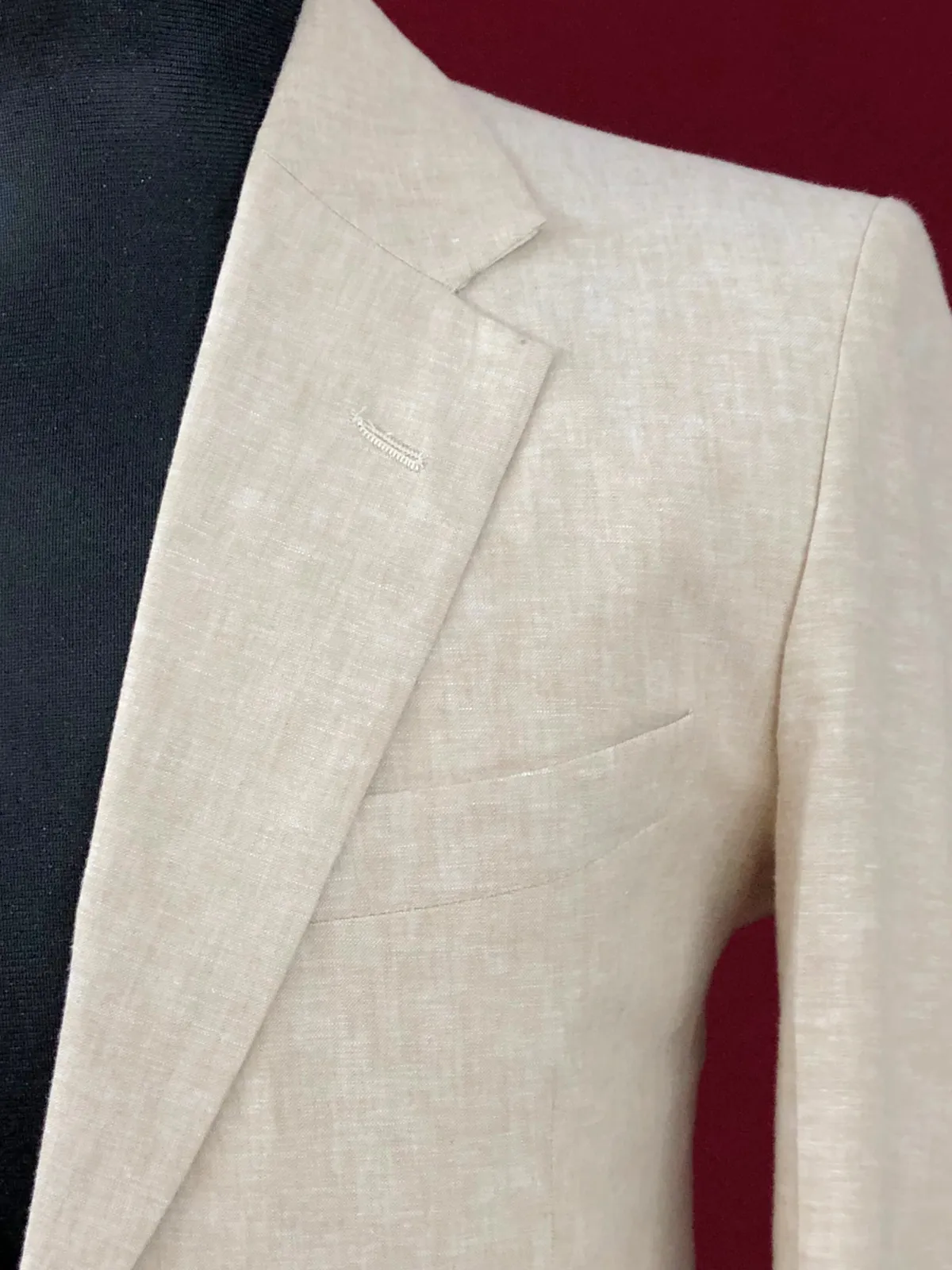 Beige Cotton Blazer