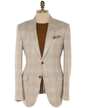 Beige Windowpane Sportcoat