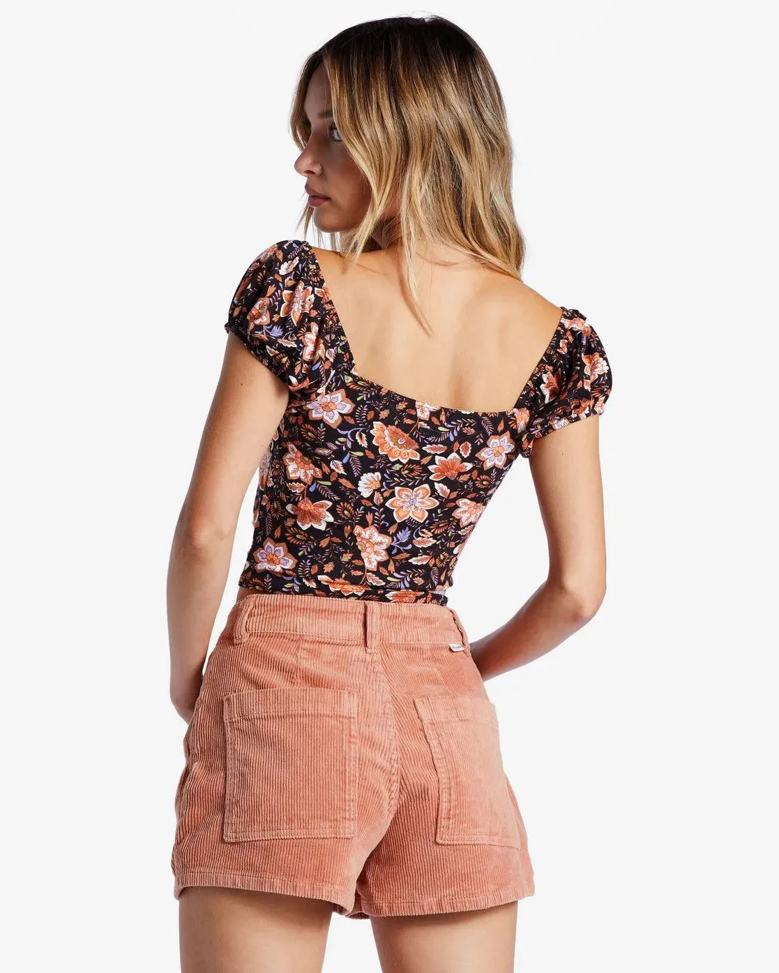 Billabong Women's Love Me More Puff Sleeve