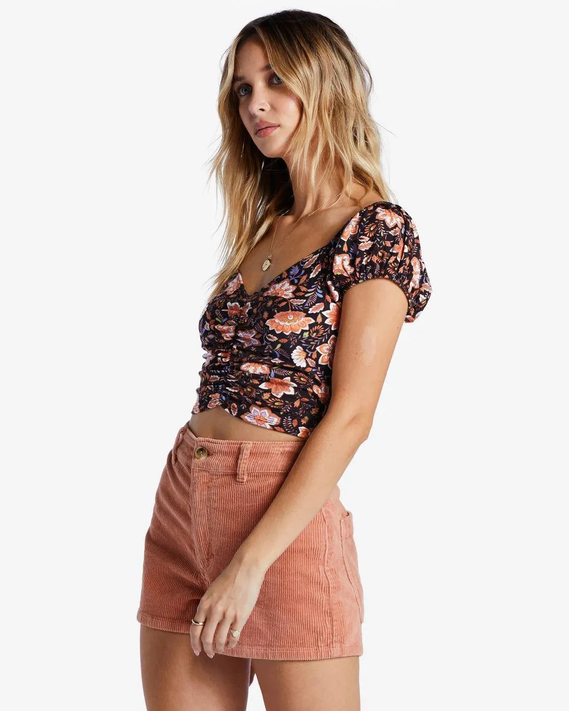 Billabong Women's Love Me More Puff Sleeve