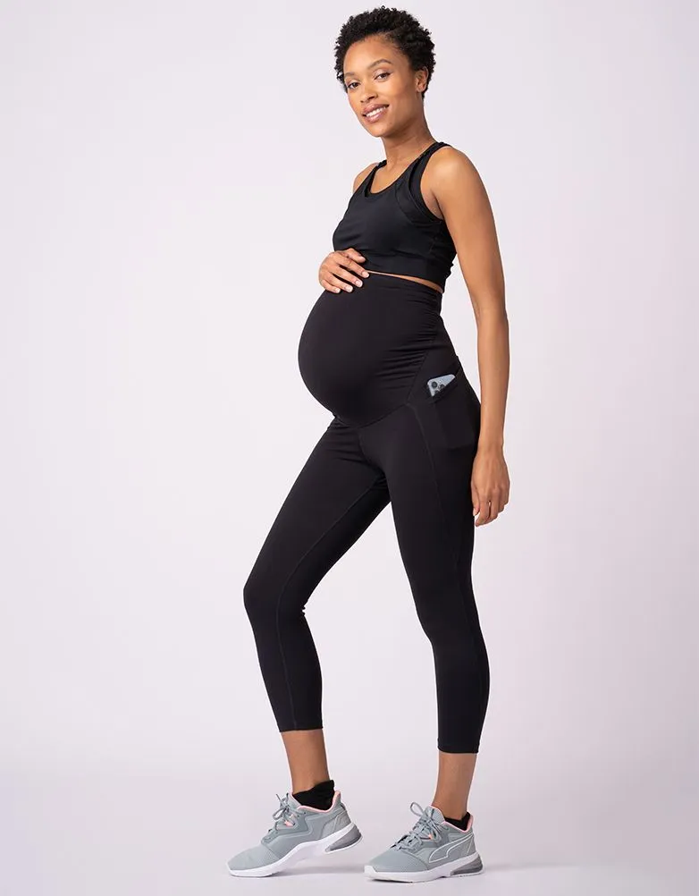 Black 3/4 Support Active Legging