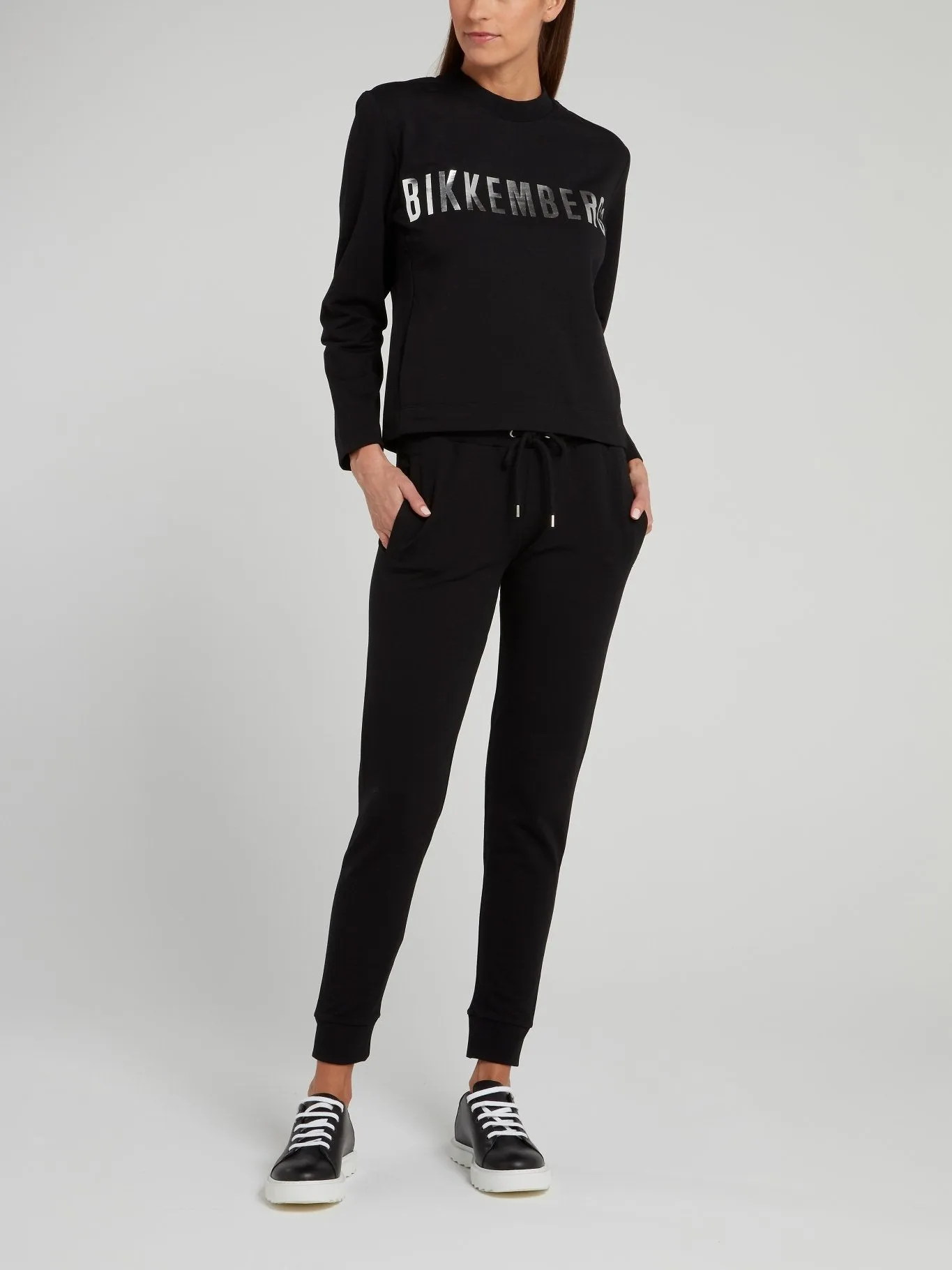 Black Knitted Fleece Pants