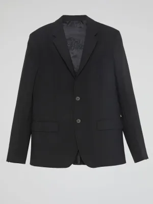 Black Single-Breasted Blazer