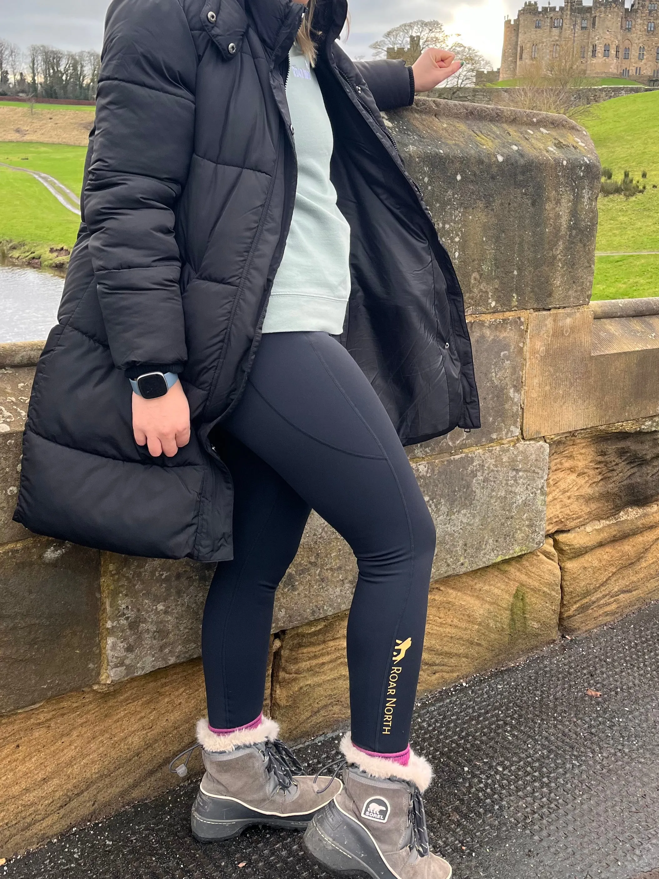 Black thermal leggings
