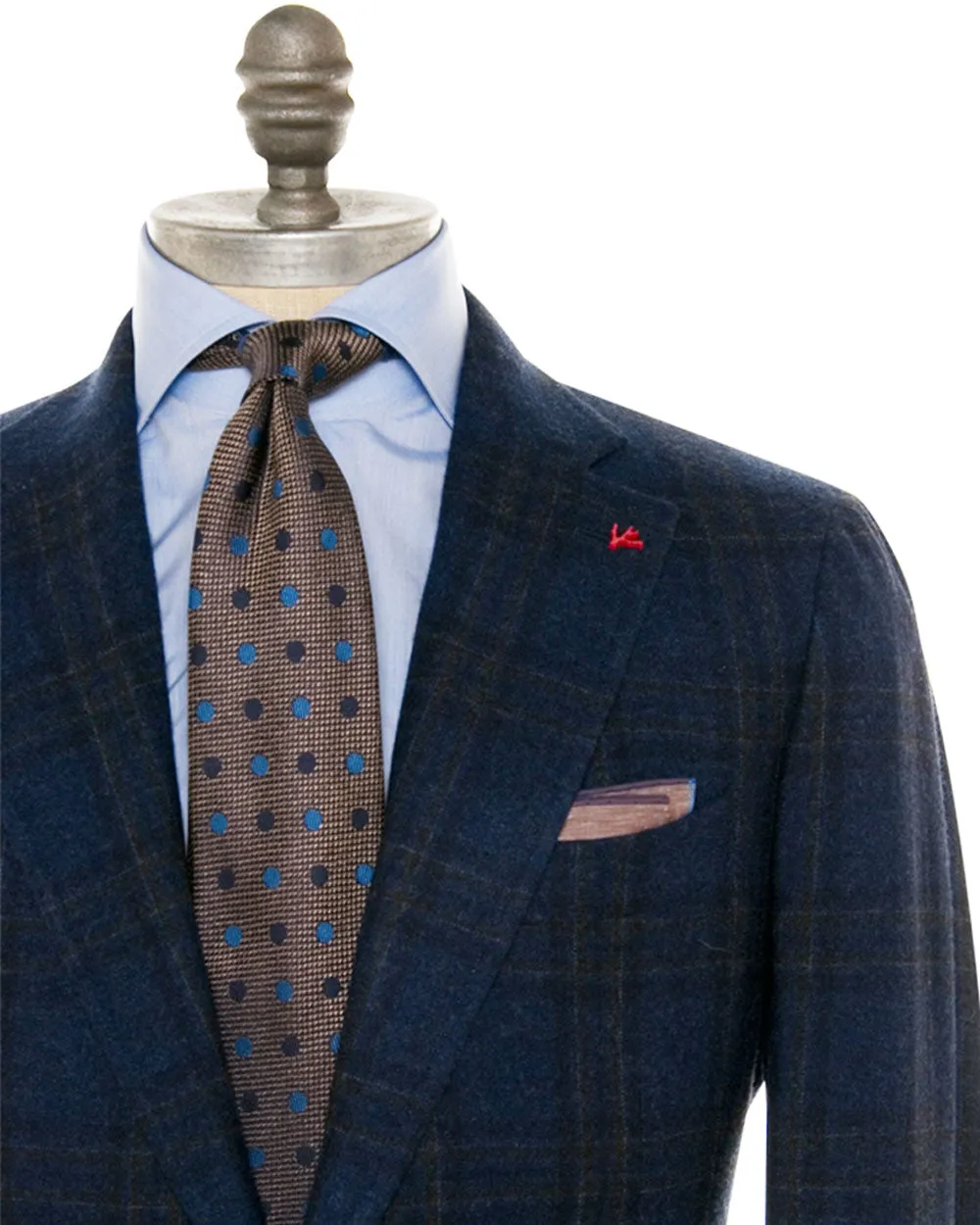 Blue and Charcoal Windowpane Sportcoat