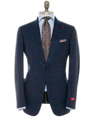Blue and Charcoal Windowpane Sportcoat