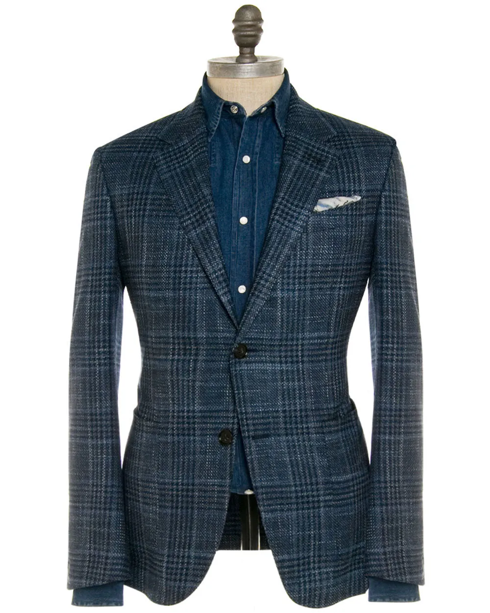 Blue and Navy Windowpane Sportcoat