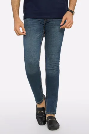Blue Tailored Slim Fit Jeans