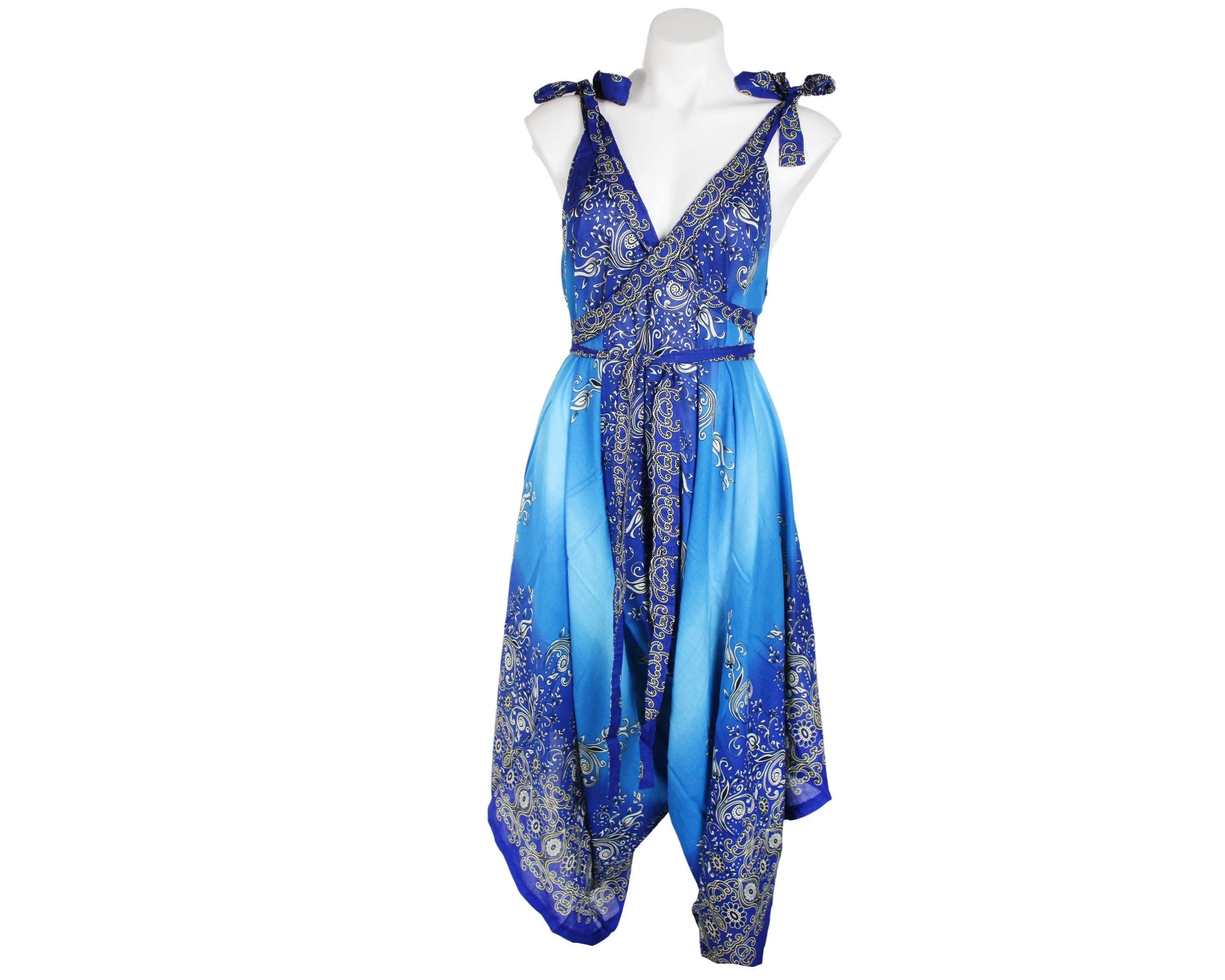 Boho Wide Leg Jumpsuit/Hippie Gypsy jumpsuit/loose hippie jumpsuit/Bohemian Jumpsuit/Boho Clothing/Gypsy Jumpsuits/Hippie Pants/Beach Wear