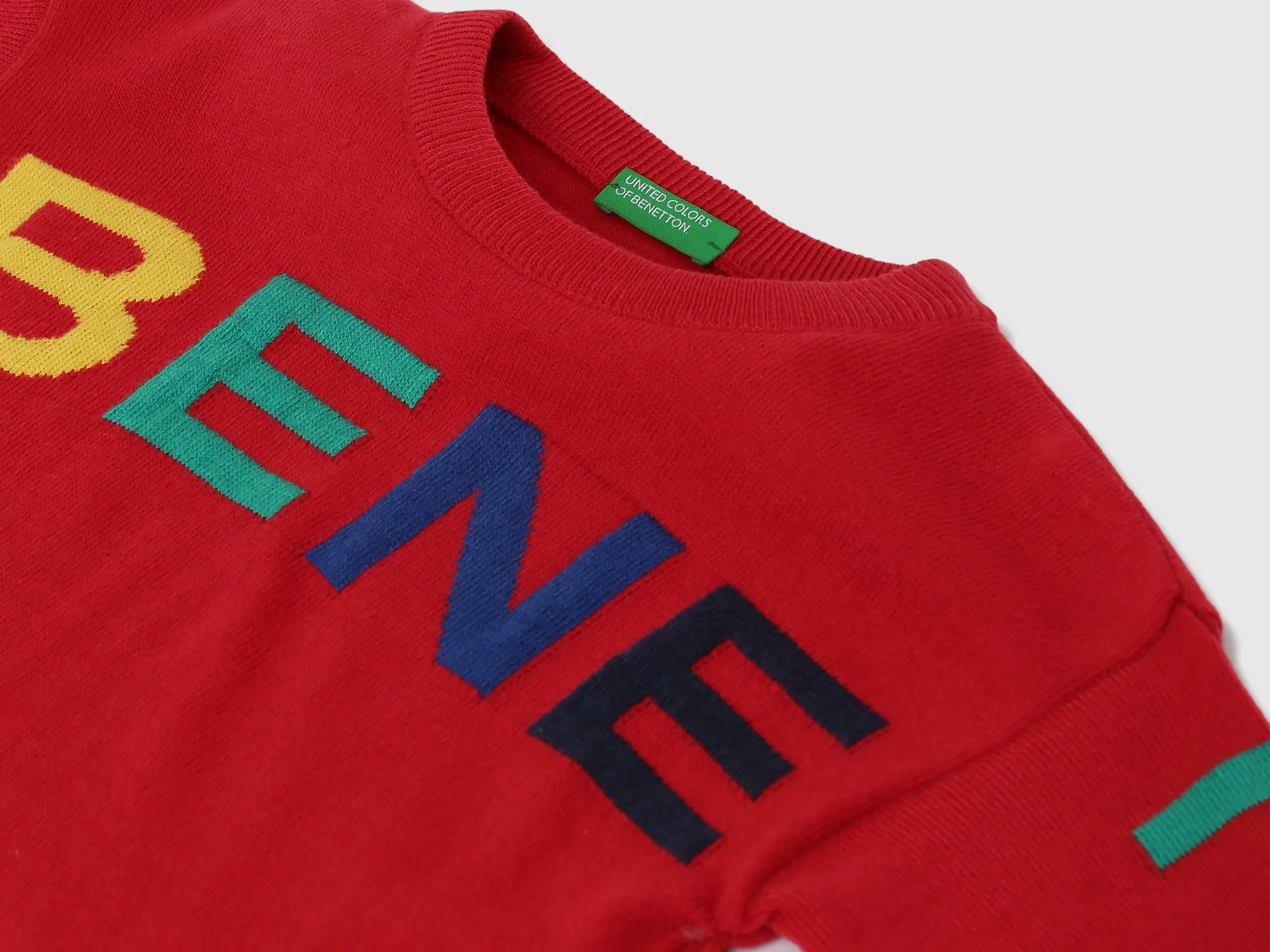 Boys Printed Round Neck Sweater