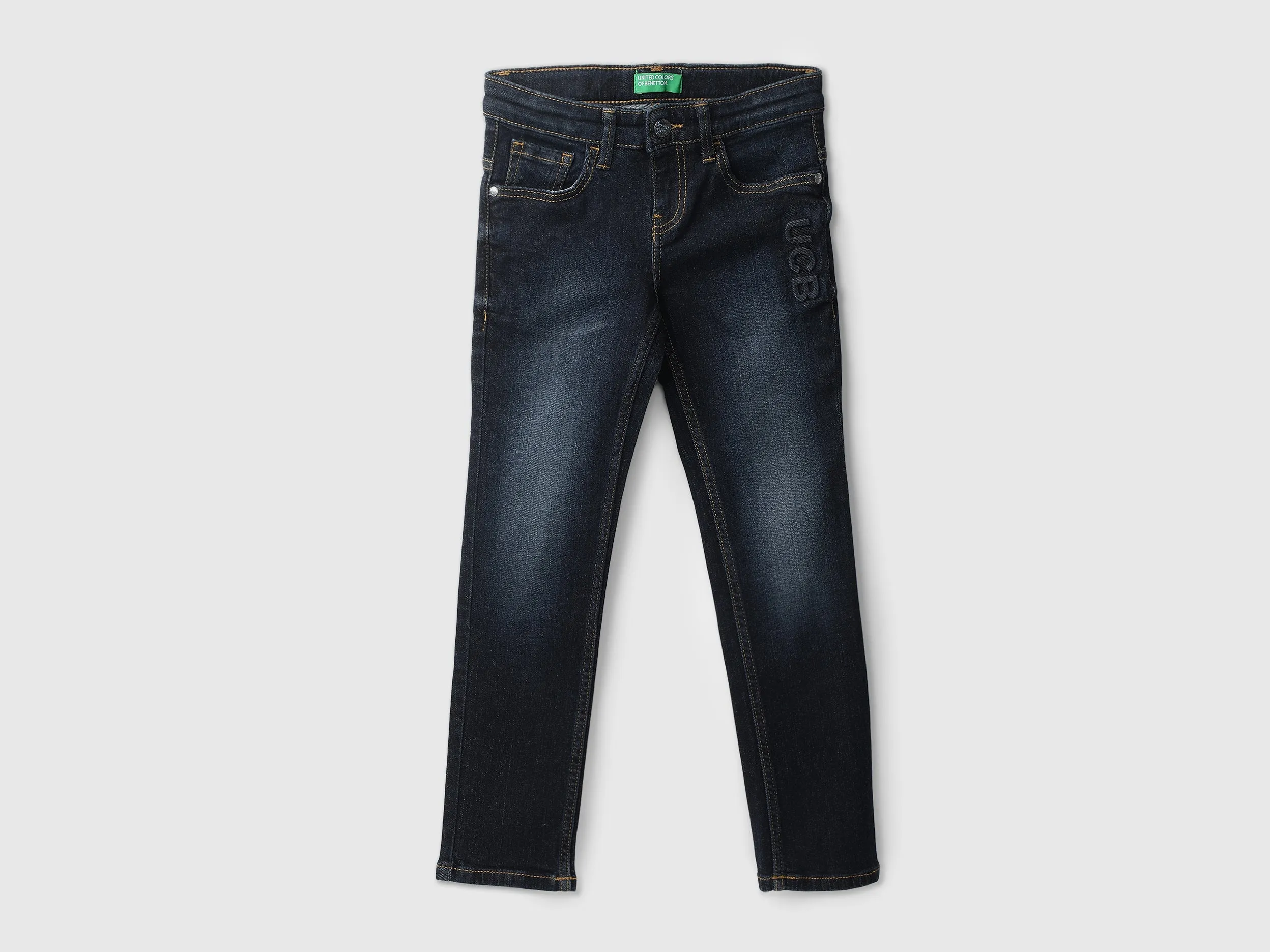 Boys Solid Slim Fit Jeans