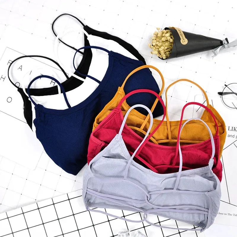 Breathable Thin Strap Yoga Sports Bra