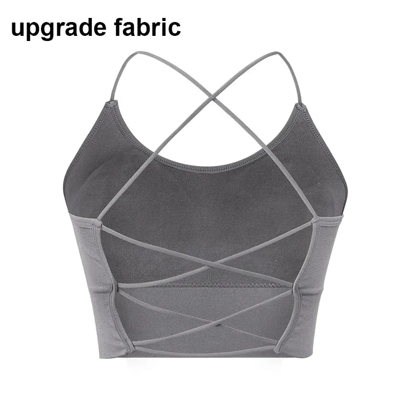 Breathable Thin Strap Yoga Sports Bra