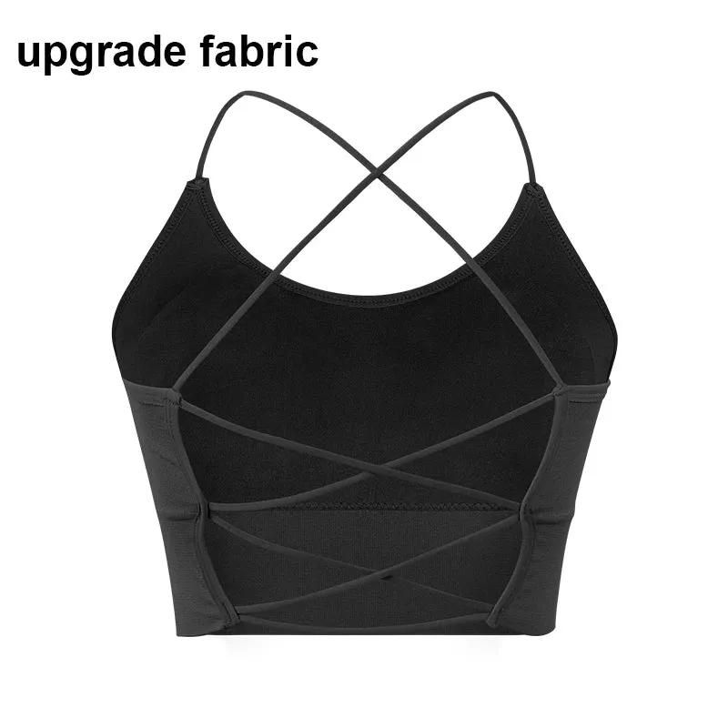 Breathable Thin Strap Yoga Sports Bra