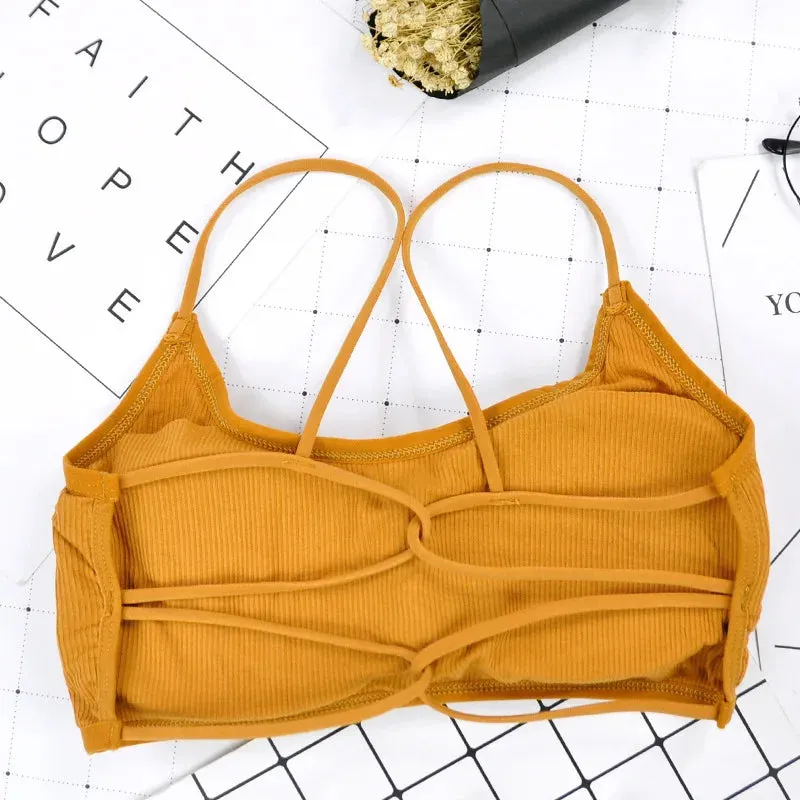 Breathable Thin Strap Yoga Sports Bra