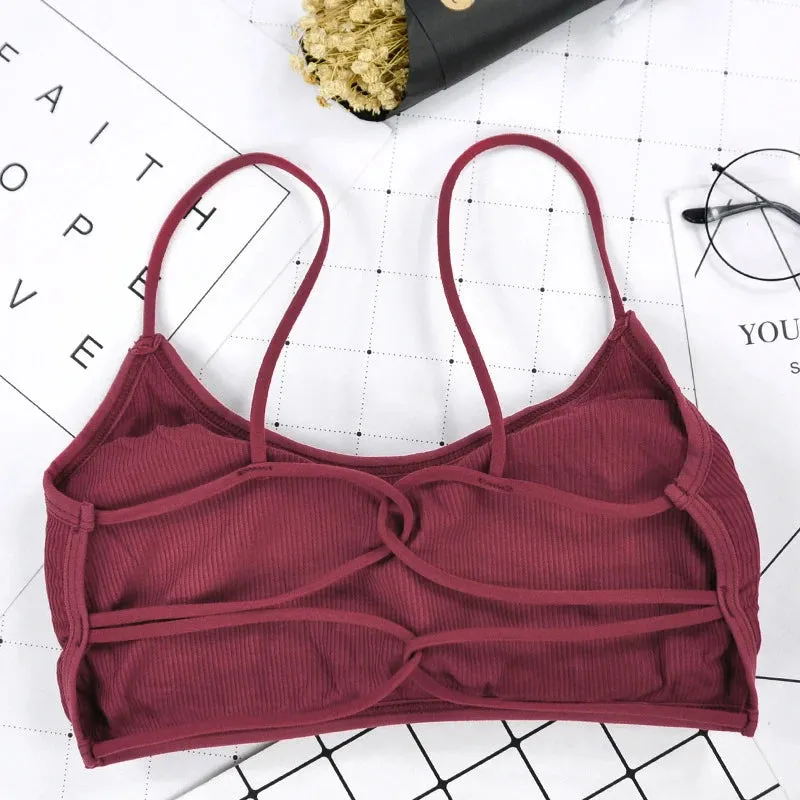 Breathable Thin Strap Yoga Sports Bra