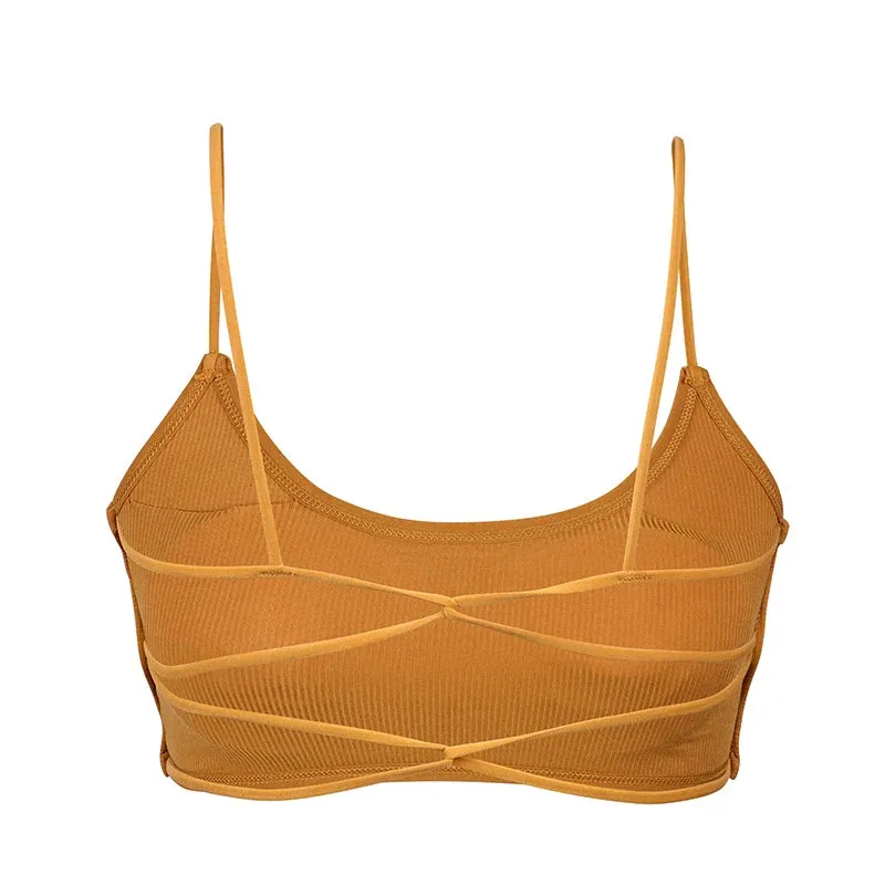 Breathable Thin Strap Yoga Sports Bra