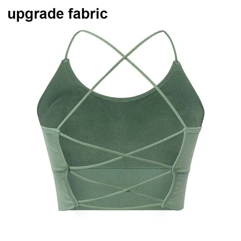 Breathable Thin Strap Yoga Sports Bra