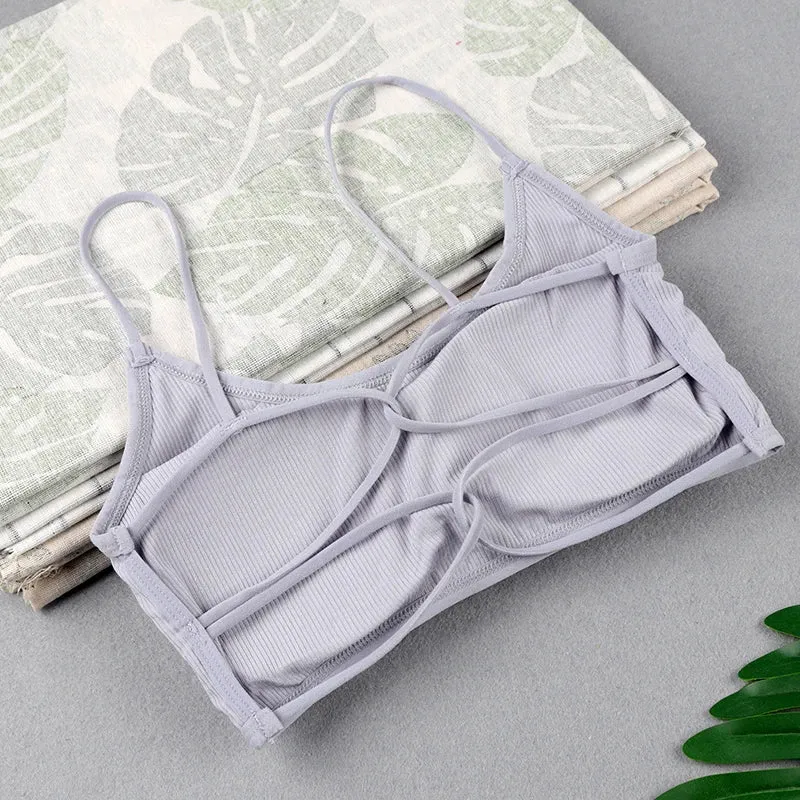 Breathable Thin Strap Yoga Sports Bra