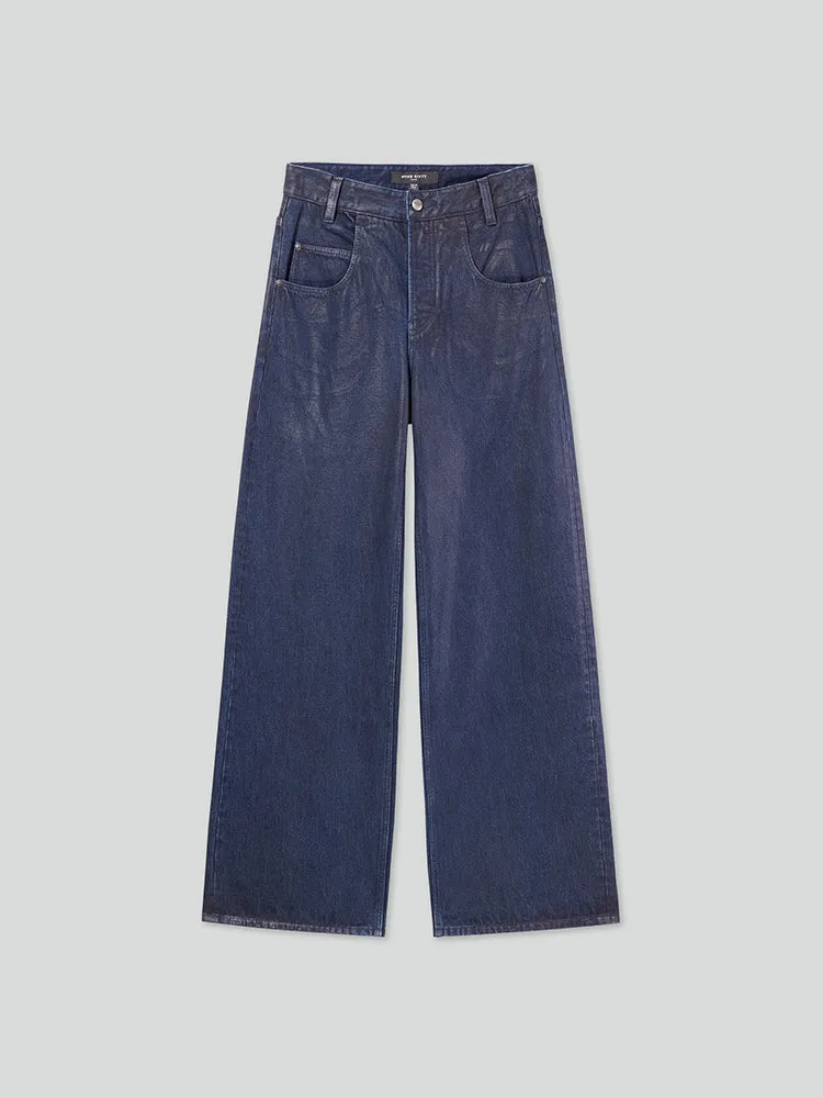 Brushed Straight Leg Jeans