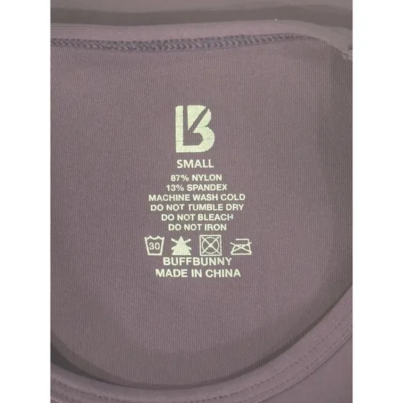 Buff Bunny Small Purple Cropped Tank Top