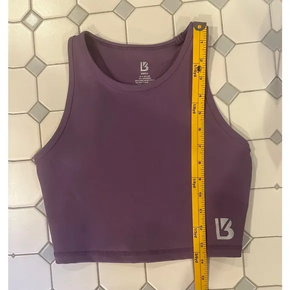 Buff Bunny Small Purple Cropped Tank Top