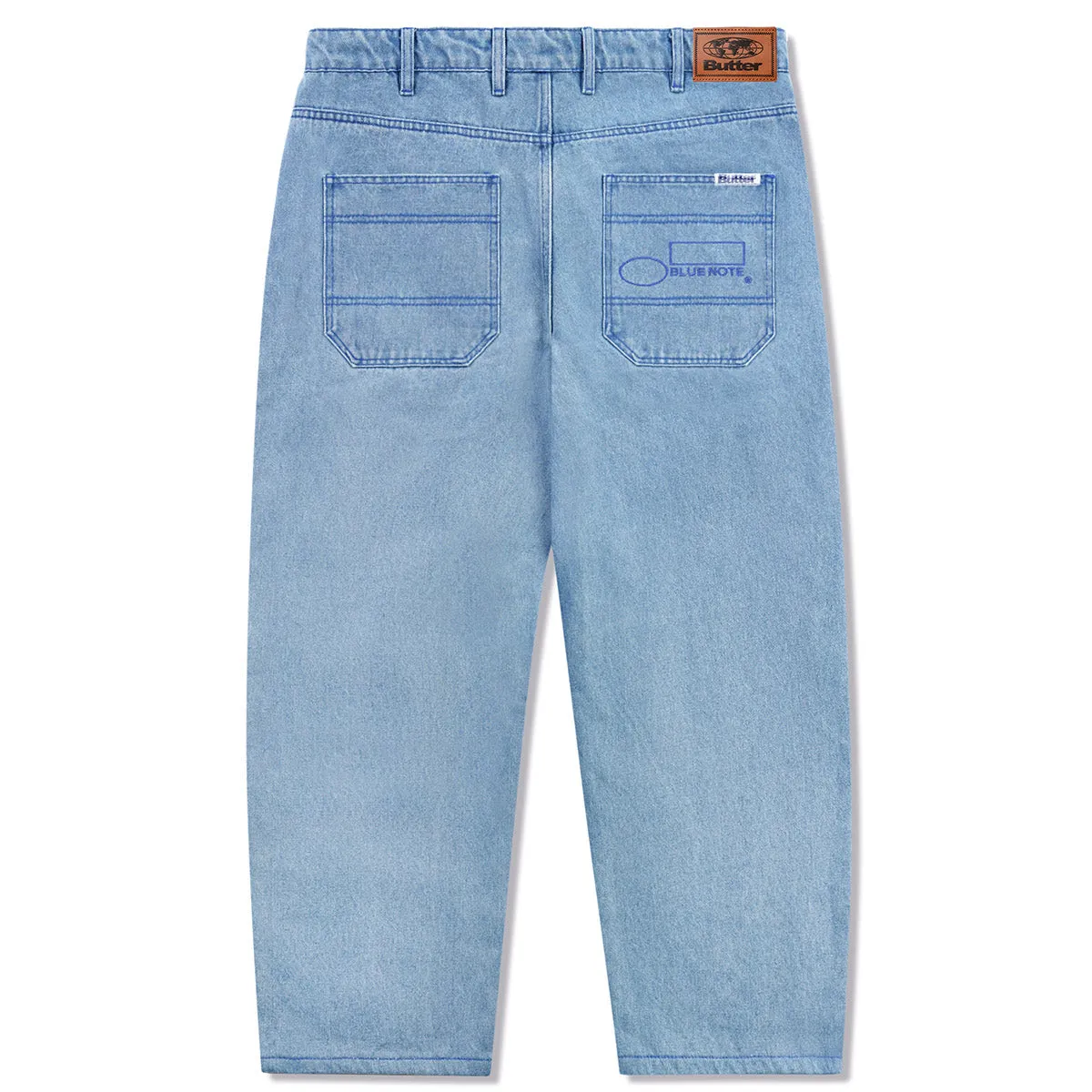 Butter Goods - Blue Note Pleated Denim Jeans Washed Indigo