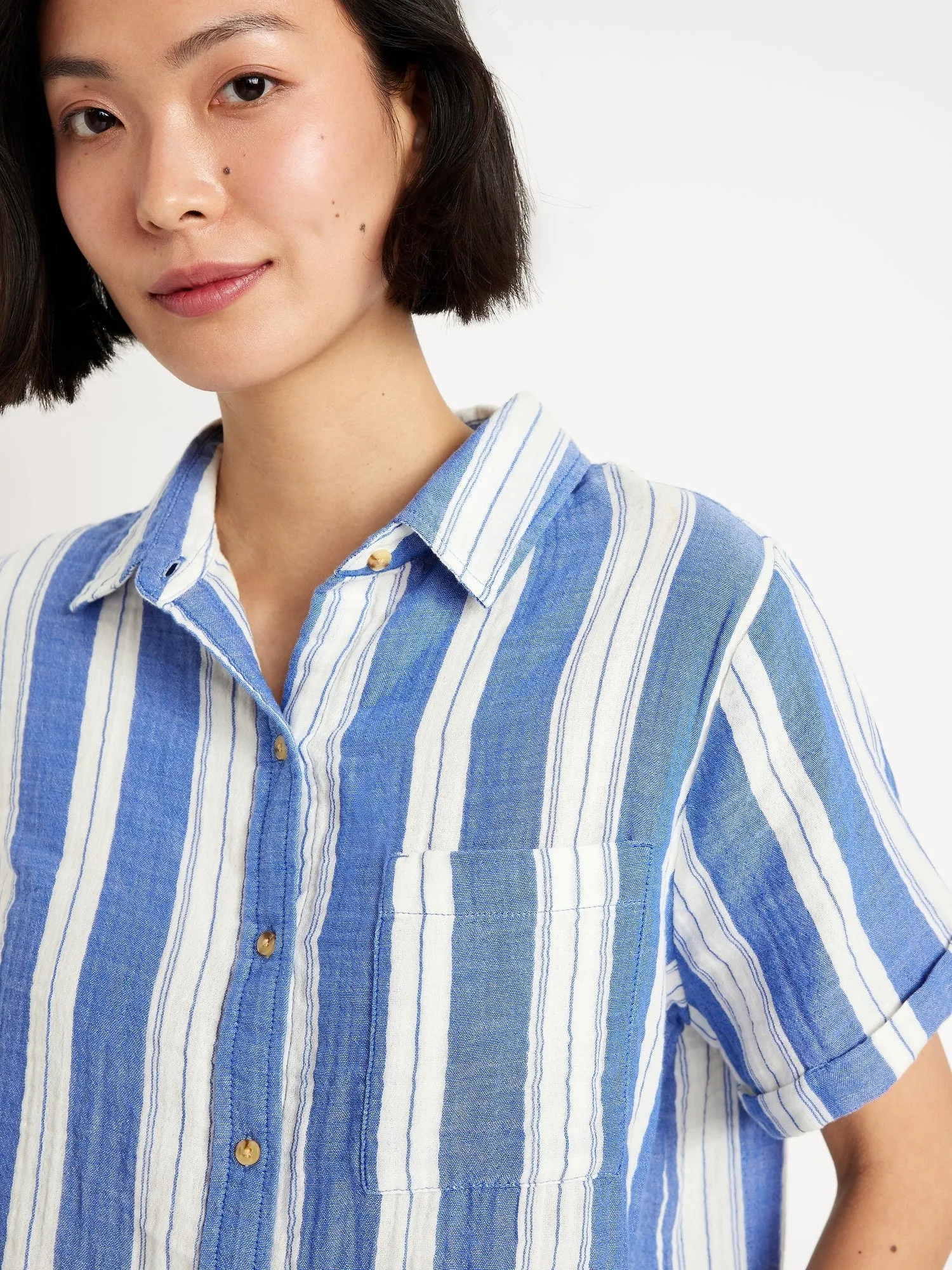 Button-Down Striped Shirt