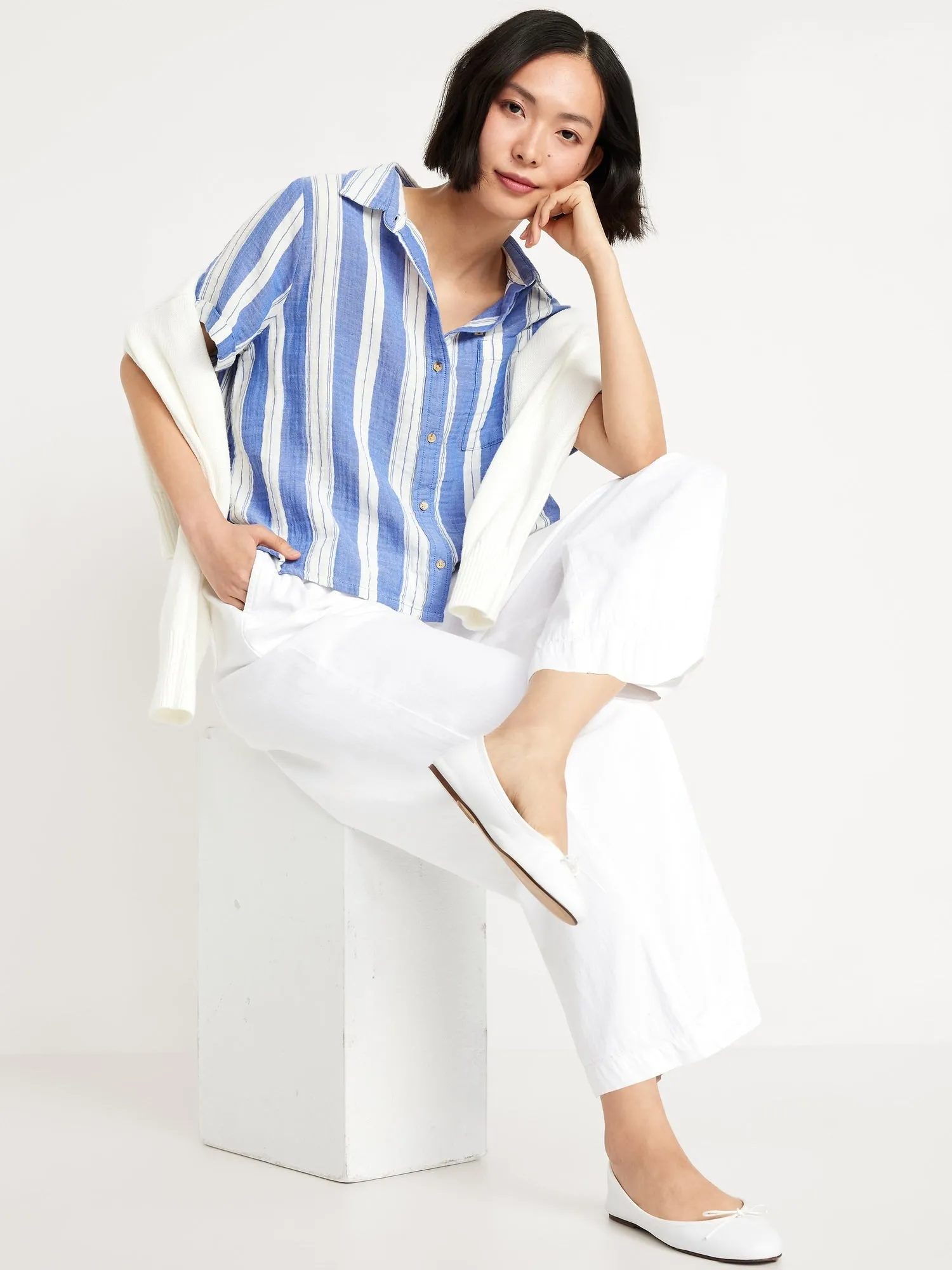 Button-Down Striped Shirt