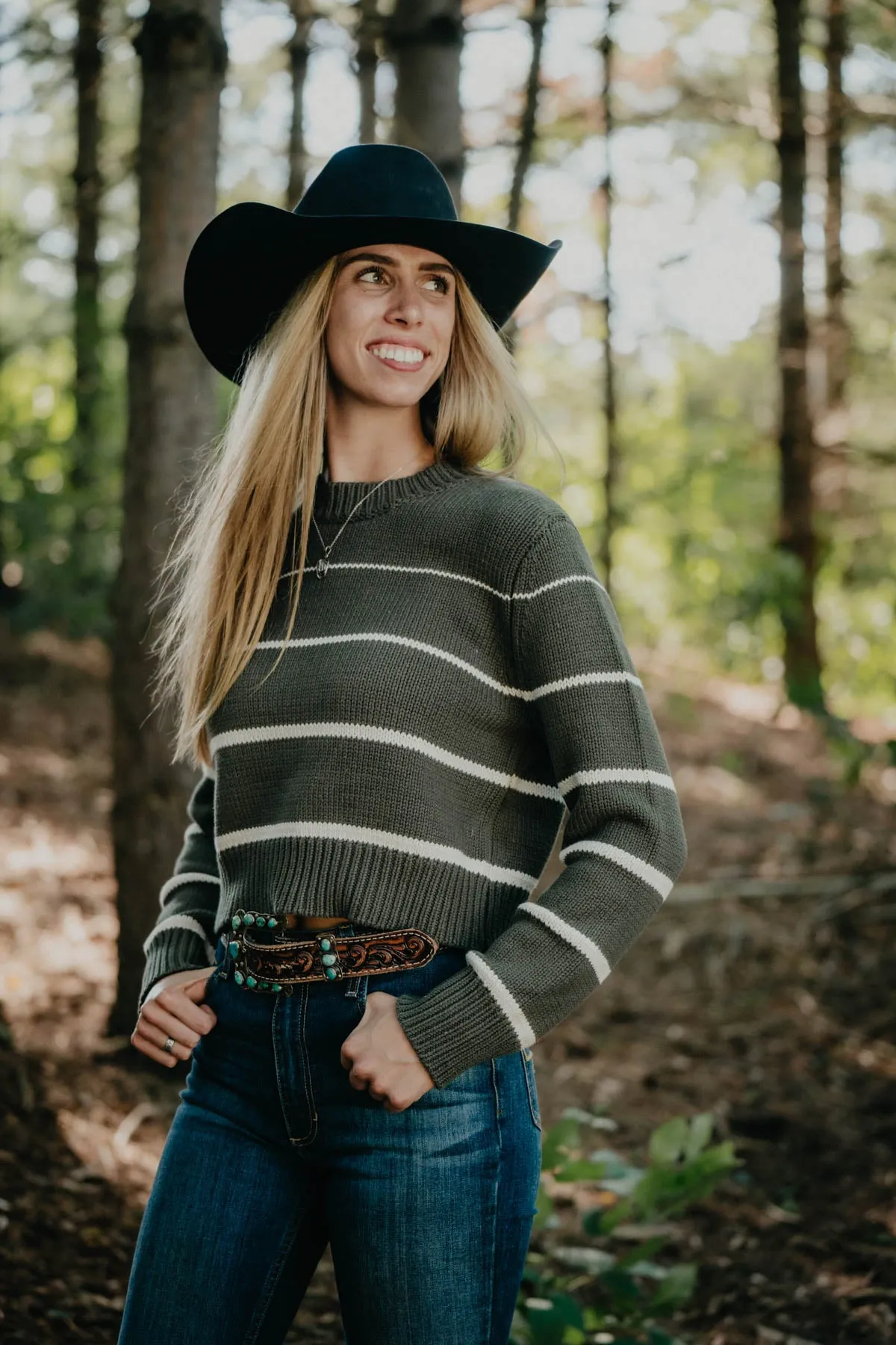 'Charlynn' Cropped Knit Sweater by Z Supply (1 L LEFT)
