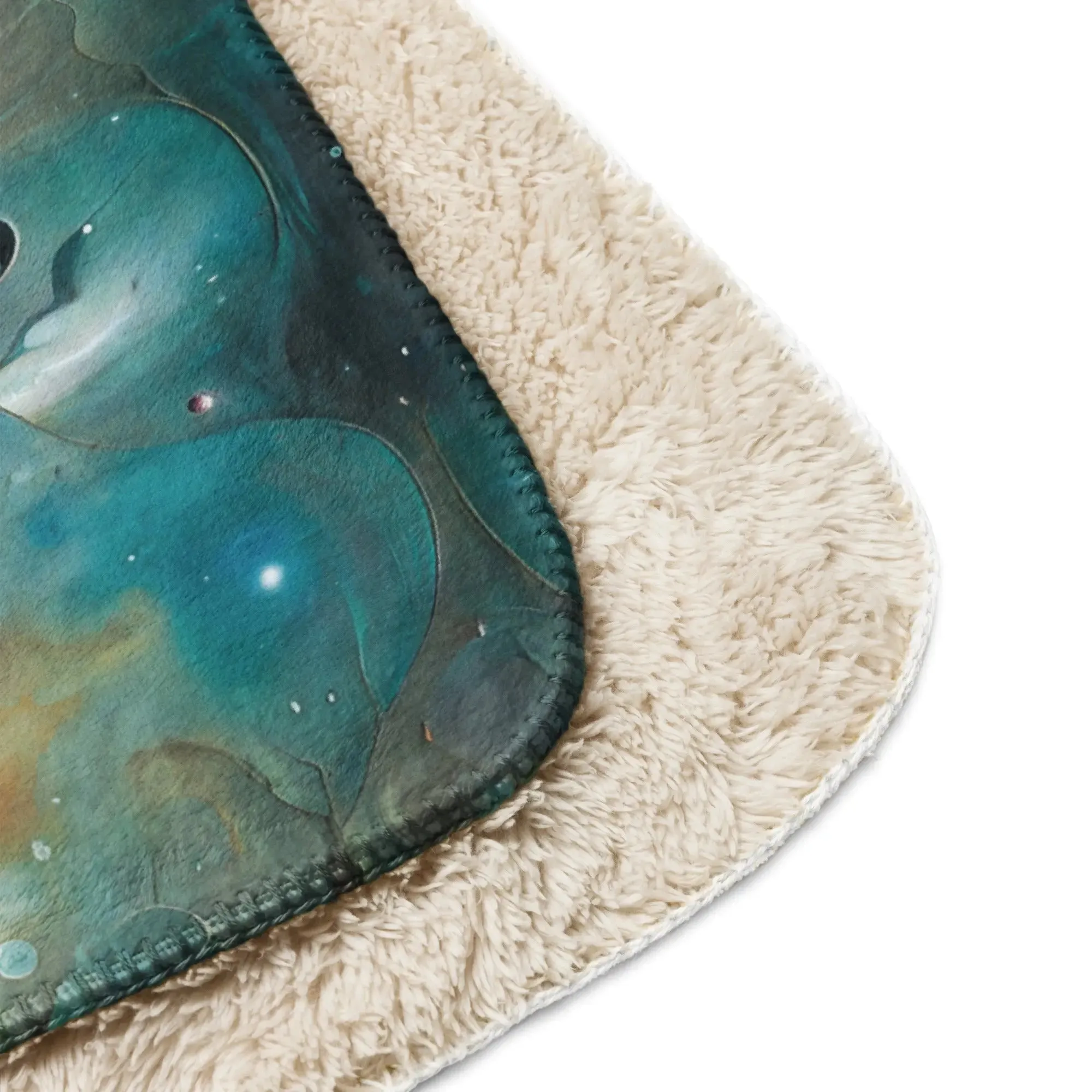 Chthonic Echoes Warm Sherpa Blanket