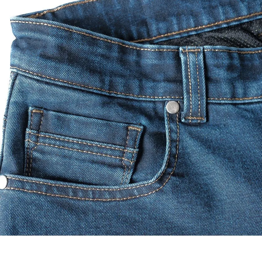City Rider Men's Protected Motorcycle Classic Light Blue Jeans