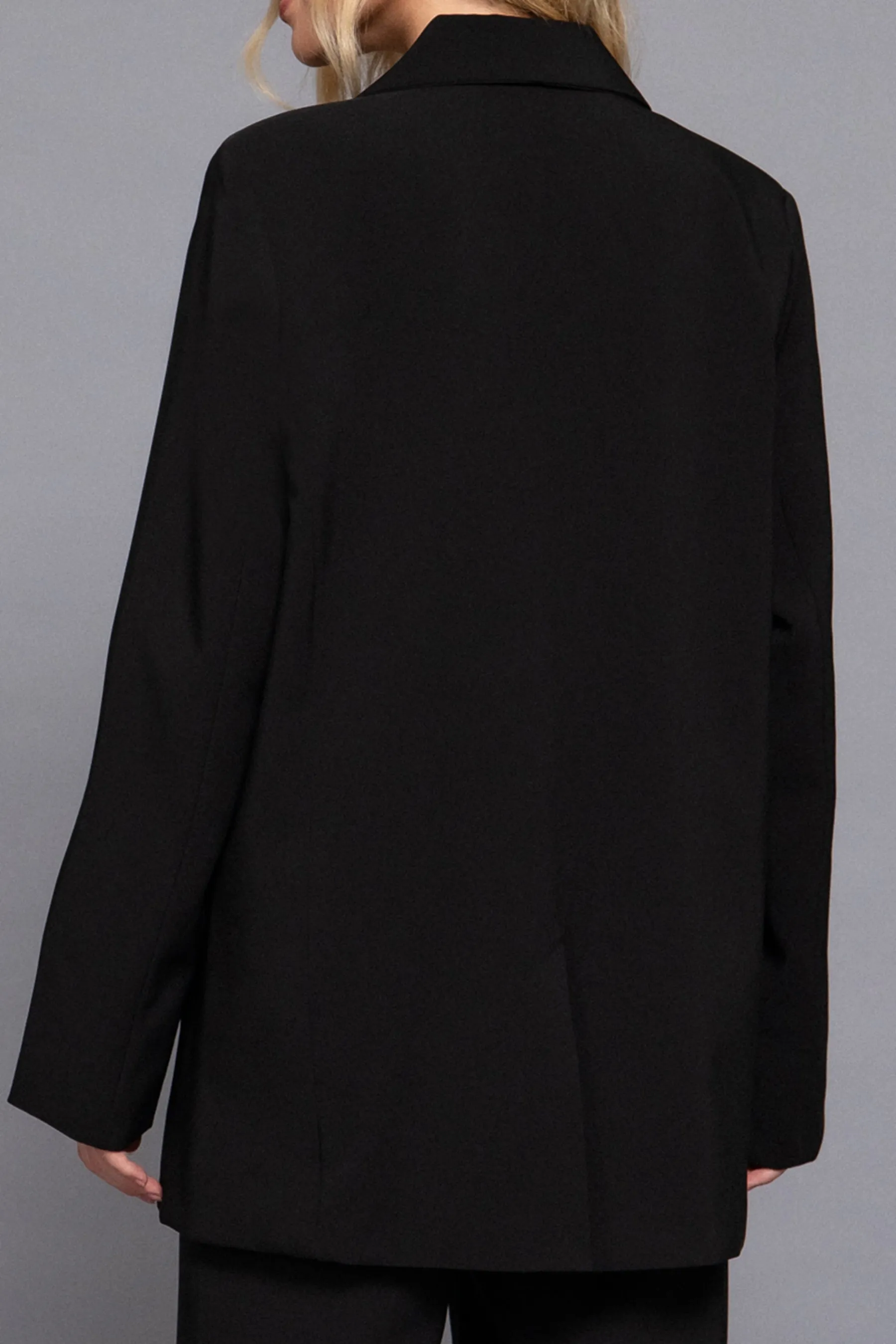 Classic Notched Collar Blazer Long Sleeve, Button Front Stretchy Fit ZJ14215C28 $16Each