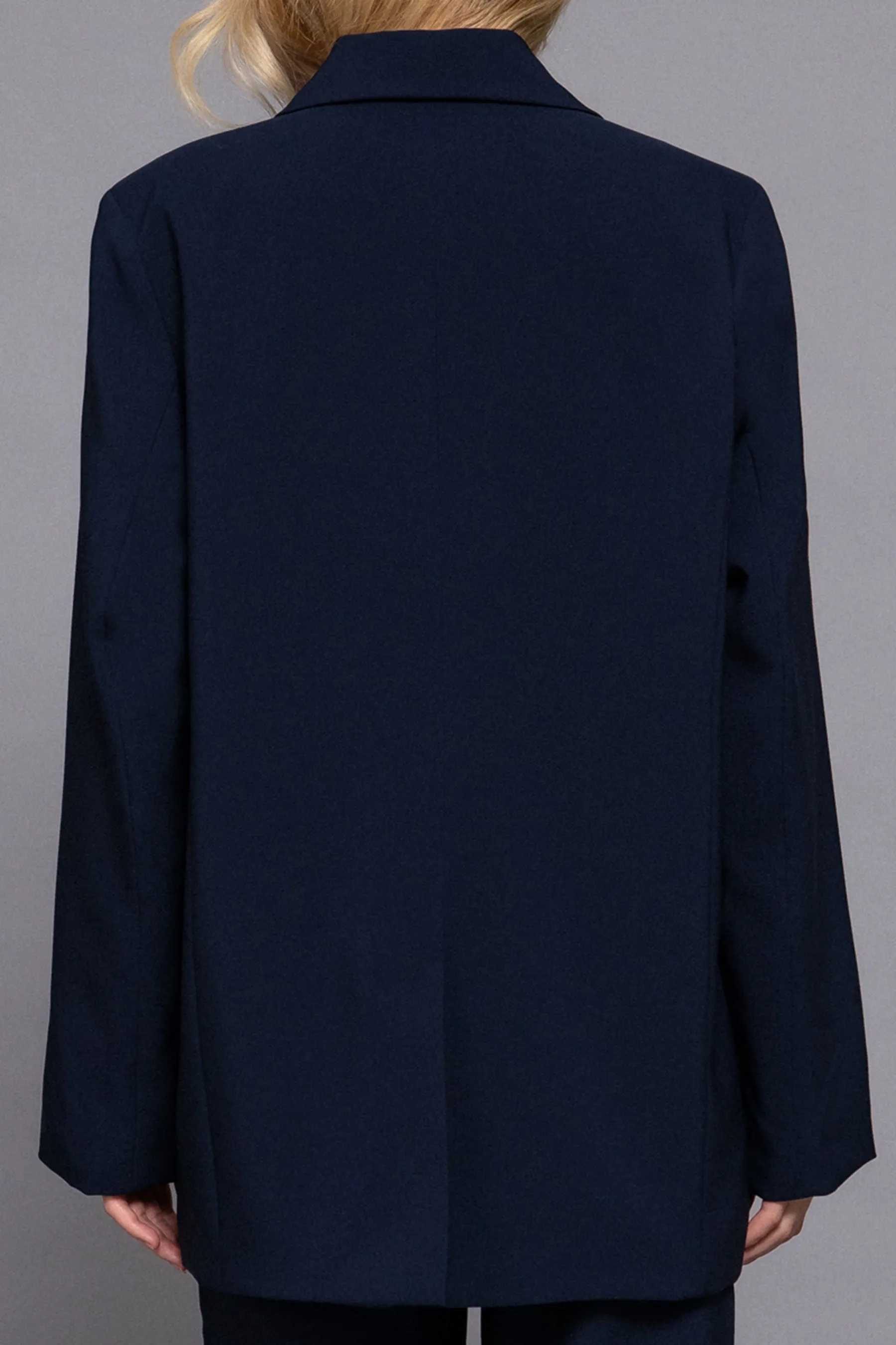 Classic Notched Collar Blazer Long Sleeve, Button Front Stretchy Fit ZJ14215C28 $16Each
