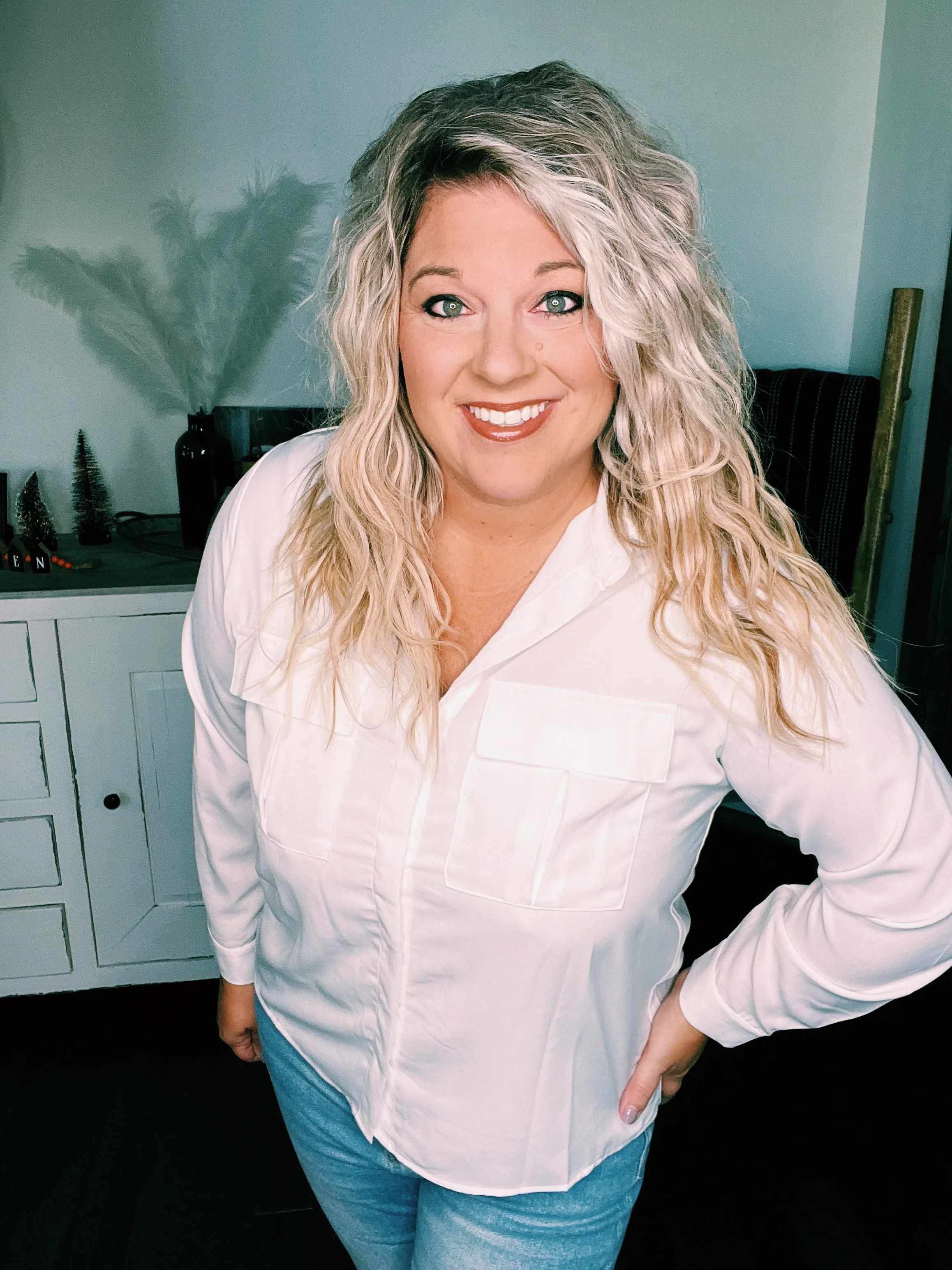 Collared Button Front Blouses